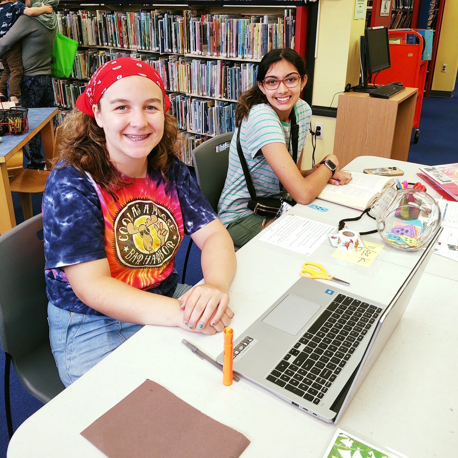 A special shout out to our incredible teen volunteers who manned the Children's Room Summer Reading table, patiently signing up hundreds of kids, inputting weekly stats, handing out raffle tickets galore, and guiding patrons. They also helped with craft prep and light dusting!! In thanks for their perpetual patience and steadfastness, our Youth staff is throwing them an ice cream party with games and giveaways next week. We could not have made it through the summer without you all!

#mapl165 #aberdeennj #matawannj #maplprograms #maplyouthprograms #MAPLteenprograms #teenvolunteering #libraryteens #libraryteensrock #libraryteenevents #libraryteenprogram #libraryteenprograms