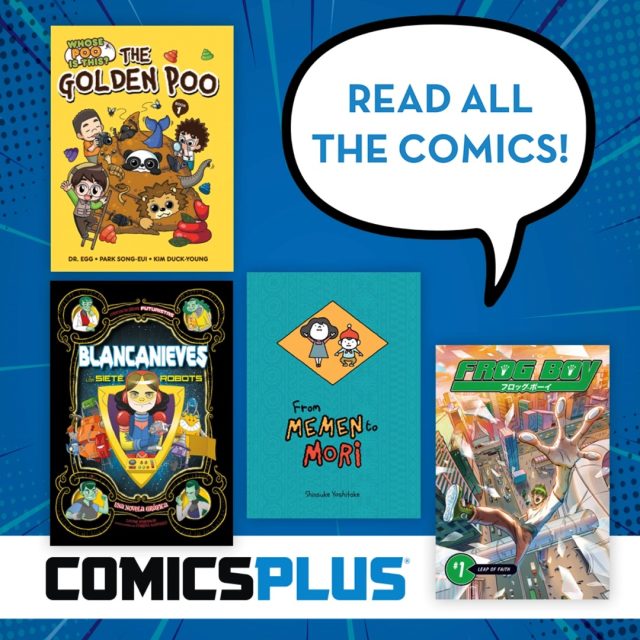 Have you heard about our electronic resource, Comics Plus?? Powered by LibraryPass, COMICS PLUS is a digital platform offering thousands of digital comics, graphic novels and manga to readers of ALL ages.  You can access titles using a smartphone, tablet, or web browser, and can be downloaded to multiple devices. There is never a wait to read, all titles are unlimited access simultaneous use. The Comics Plus Reader will hold your place for you, so if you don't finish the title in one read, no worries! You can start back later right where you left off.
All you need is your library card!! Try it right now from our home page, mapl.org

QUESTIONS? Call: (732) 583-9100 or email: techq-mapl@mapl.org
#mapl165 #aberdeennj #matawannj #digitallibraryservice #digitalresources #libraryelectronicresources #ComicsPlus