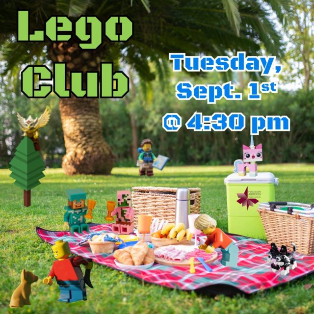 Lego Club - Tuesday, September 1st @ 4:30PM
Do you love playing with Legos? Well, the library has tons of bricks, minifigures, and interesting pieces for you to build with! Join us in the meeting room and put your building skills to the test. There may even be a challenge or two! We can't wait to see you there! Open to children entering grades K-5. 
Registration is required: https://mapl.events.mylibrary.digital/event?id=398261
QUESTIONS? Call: 732-583-9100 or email: maplkids@mapl.org
#mapl165 #aberdeennj #matawannj #maplprograms #maplyouthprograms #librarylegos #librarylegoclub