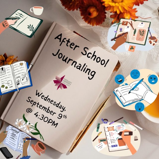 After-School Journaling ✏️🖊️📔📒📓Wednesday, September 9th @ 4:30PM
Drop into our meeting room for some quiet time to journal. We will have fancy pens and stickers, and notebooks if you need, or you can bring your own. This is a great time to wind down from a busy day. 
Open to kids and teens in grades 4 and up. No registration required. 
QUESTIONS? Call: 732-583-9100 or email: maplkids@mapl.org
#mapl165 #aberdeennj #matawannj #maplprograms #maplyouthprograms #mapltweenprograms #maplteenprograms #dropincraft #dropincrafts #dropincrafting #afterschoolcrafts #Journaling #journalinspiration #journalingcommunity #journaling
